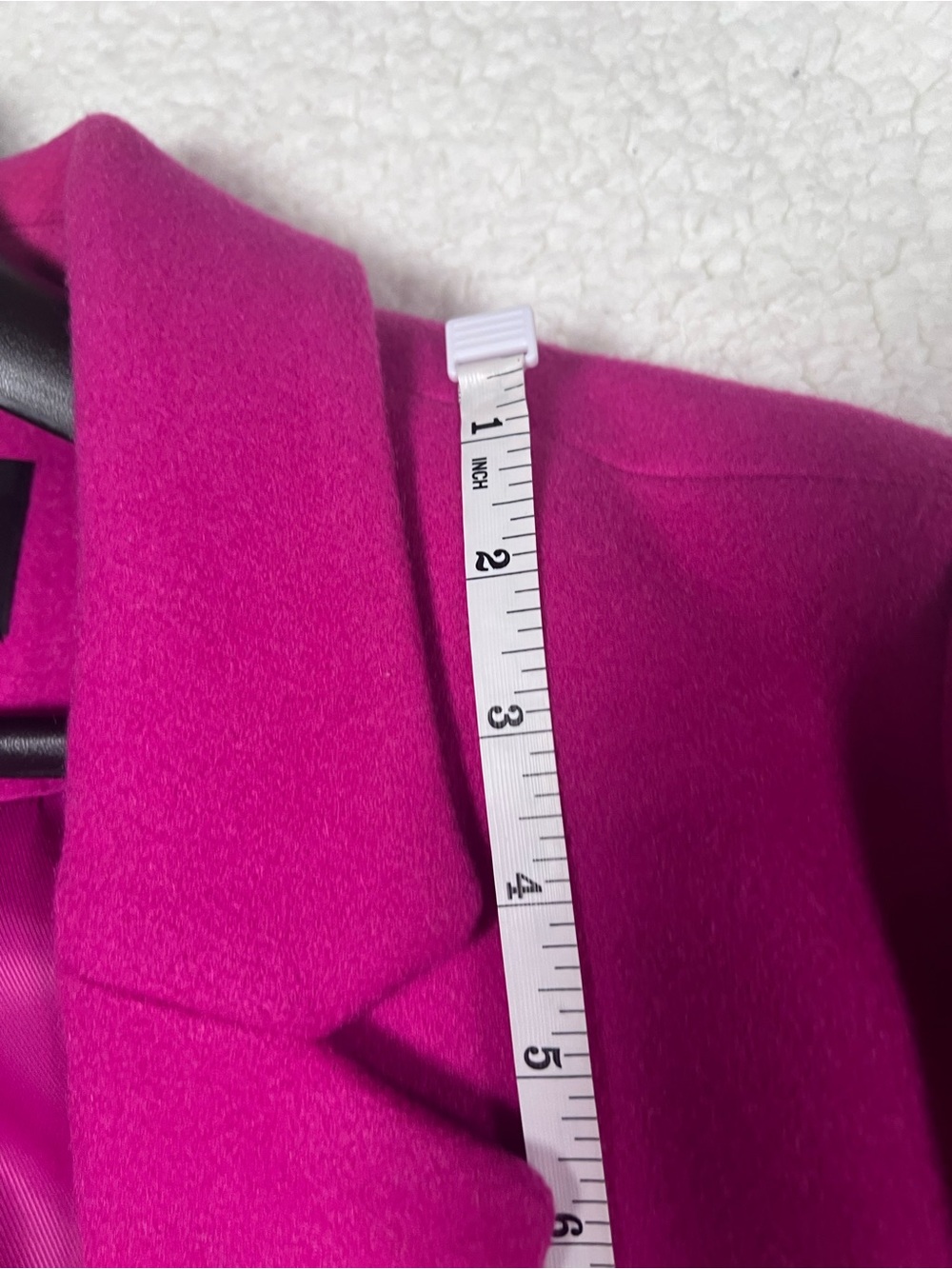 NWOT Banana Republic Bright Magenta Pink Single-Breasted Tailored Overcoat XL - Picture 5 of 10